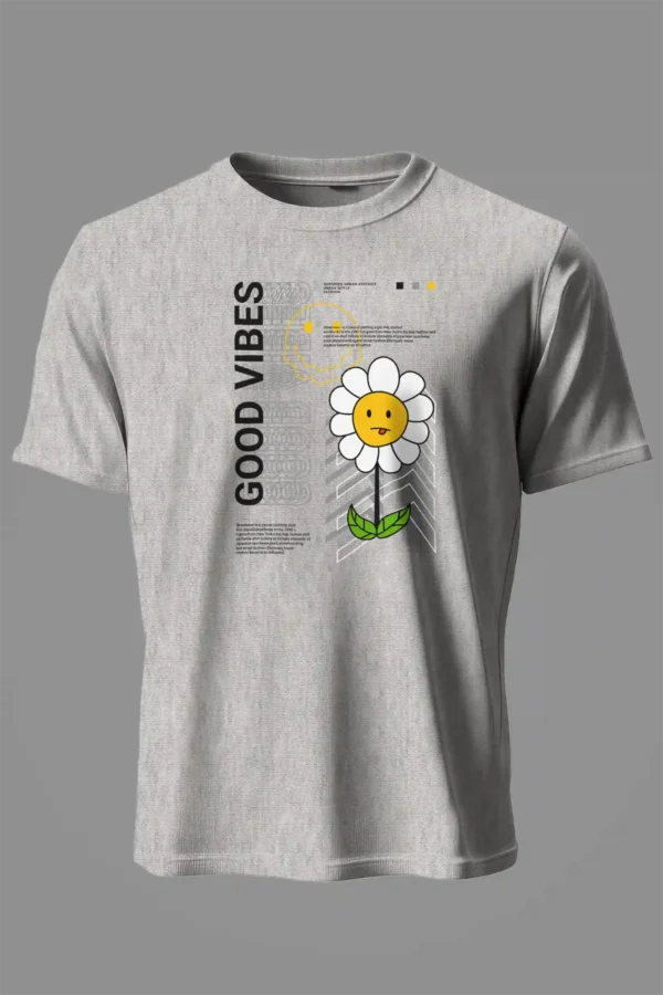 Good Vibes T-Shirt Unisex | 180 GSM Cotton Crew Neck