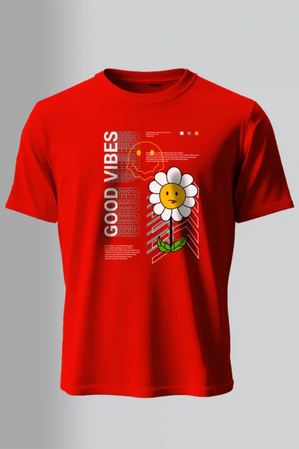Good Vibes T-Shirt Unisex | 180 GSM Cotton Crew Neck