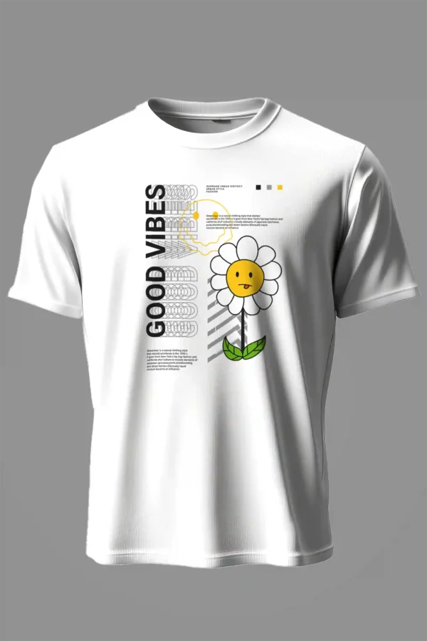 Good Vibes T-Shirt Unisex | 180 GSM Cotton Crew Neck