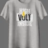 High Volt Inside Oversized T-Shirt Unisex |  100% Pure Cotton