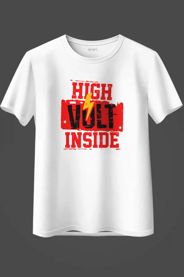 High Volt Inside Oversized T-Shirt Unisex |  100% Pure Cotton