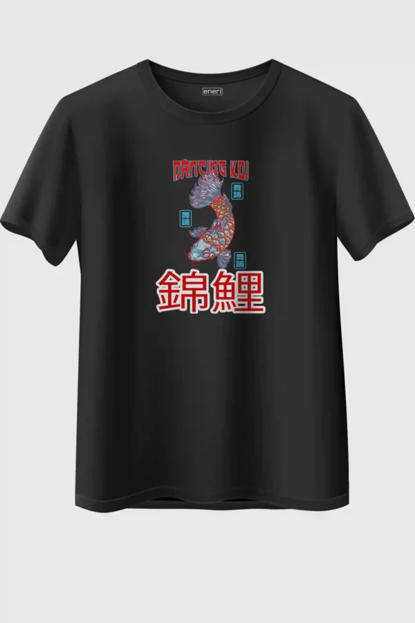 Dancing Koi Graphic Oversized T-Shirt Unisex |  100% Pure Cotton
