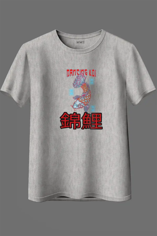 Dancing Koi Graphic Oversized T-Shirt Unisex |  100% Pure Cotton
