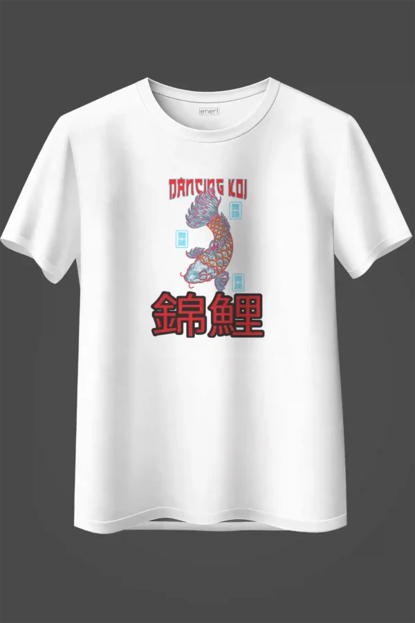 Dancing Koi Graphic Oversized T-Shirt Unisex |  100% Pure Cotton