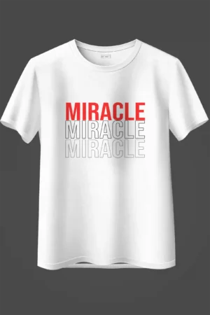 059-MCM-OS_Over Size White Miracle Oversized T-Shirt Unisex | 100% Pure Cotton