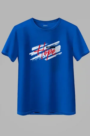 060-HPE-OS_Over Size Blue Hope Oversized T-Shirt Unisex | 100% Pure Cotton