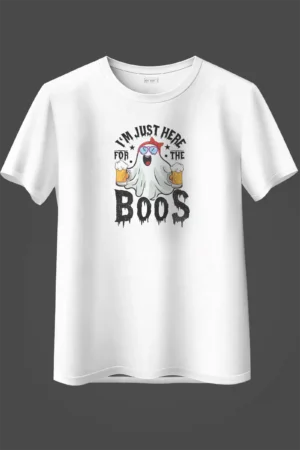 062-BOS-OS_Over Size White BooS Party Oversized T-Shirt Unisex | 100% Pure Cotton