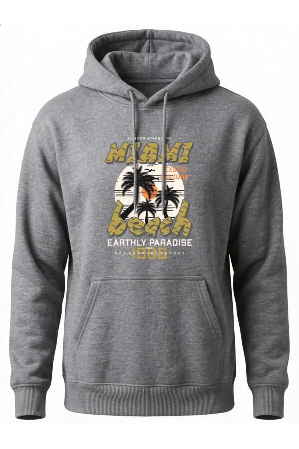 Miami Beach Hoodie Unisex | 320 GSM Fleece Winter Wear