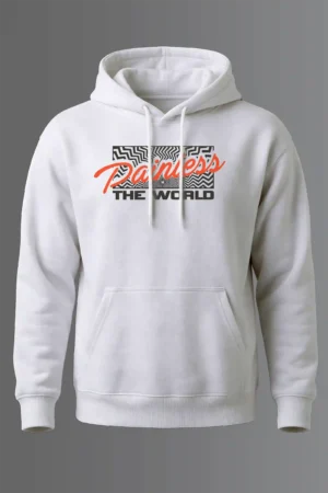 Hoodie white Painless the World Hoodie Unisex | 320 GSM Fleece Winter Wear