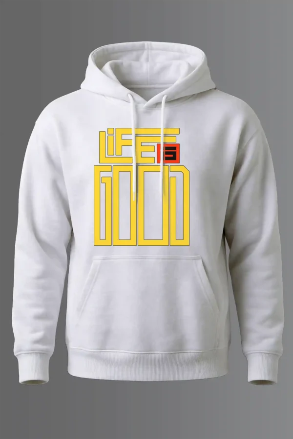 Life is Good Hoodie Unisex | 320 GSM Fleece Winter Wear