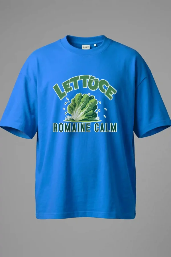 Lettuce Romaine Calm Oversized T-Shirt Unisex |  100% Pure Cotton