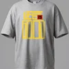 Over Size Grey Melange Life is Good Oversized T-Shirt Unisex | 100% Pure Cotton