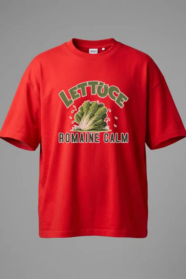 Lettuce Romaine Calm Oversized T-Shirt Unisex |  100% Pure Cotton