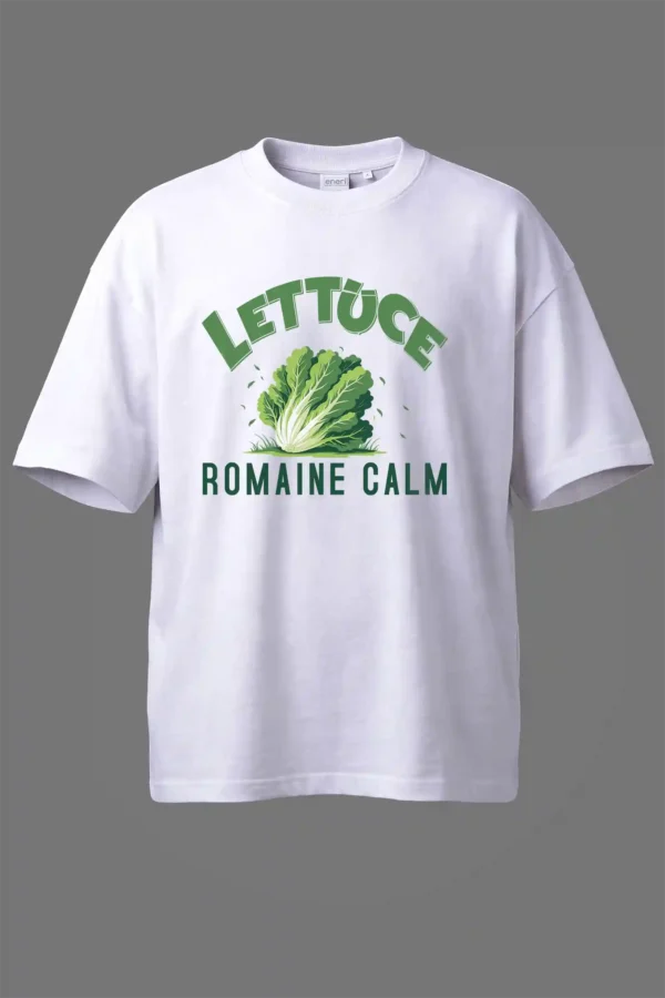 Lettuce Romaine Calm Oversized T-Shirt Unisex |  100% Pure Cotton