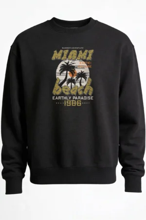 Miami Beach Sweatshirt Unisex | 300 GSM Premium Winter
