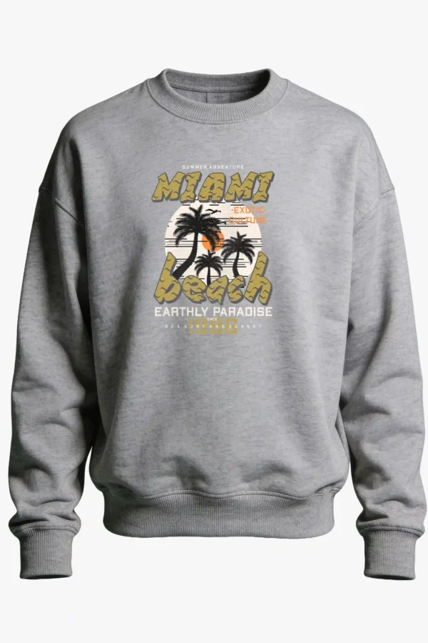 Miami Beach Sweatshirt Unisex | 300 GSM Premium Winter