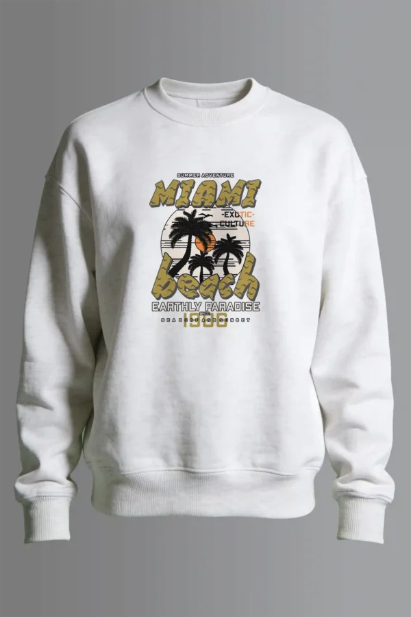 Miami Beach Sweatshirt Unisex | 300 GSM Premium Winter