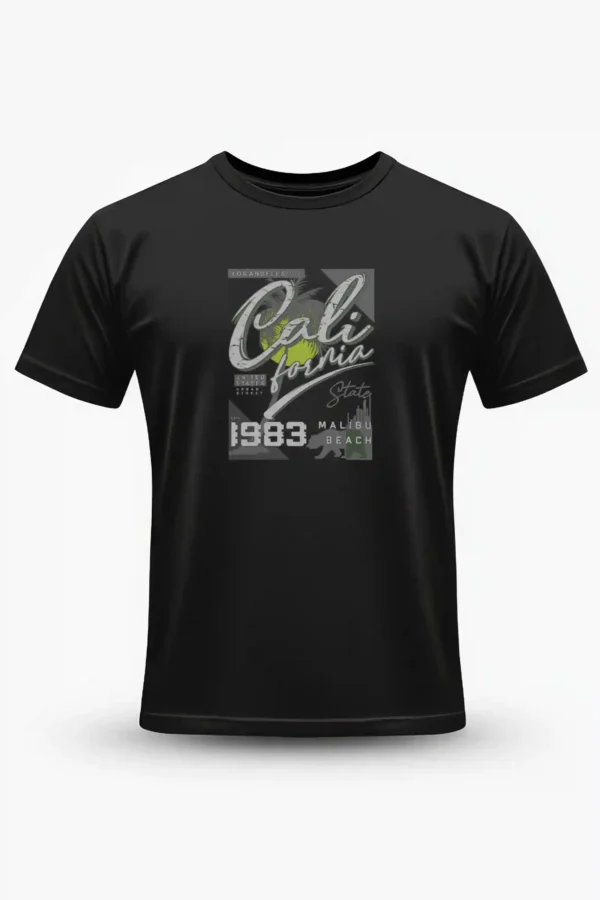 T-shirt Black California Beach T-Shirt Unisex | 100% Pure Cotton