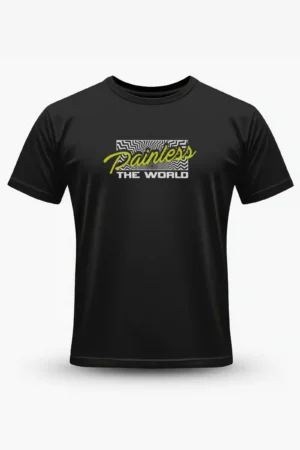 T-shirt Black Painless the World T-Shirt Unisex | 100% Pure Cotton