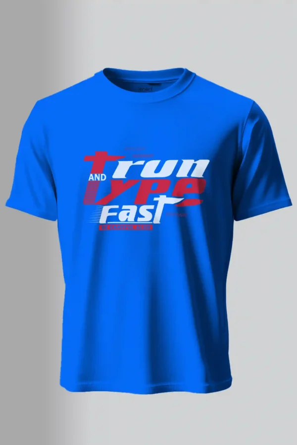 Run and Type Fast T-Shirt Unisex |  100% Pure Cotton