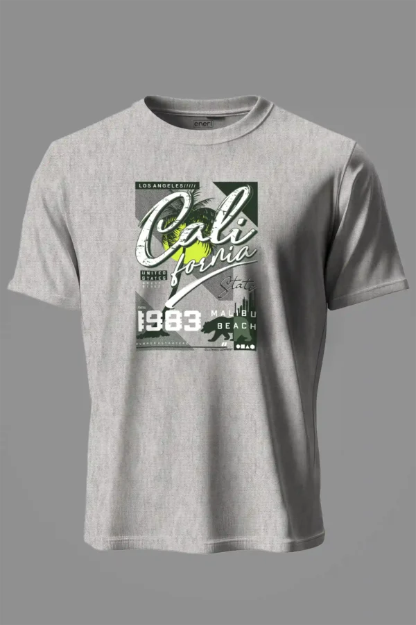 T-shirt Grey California Beach T-Shirt Unisex | 100% Pure Cotton