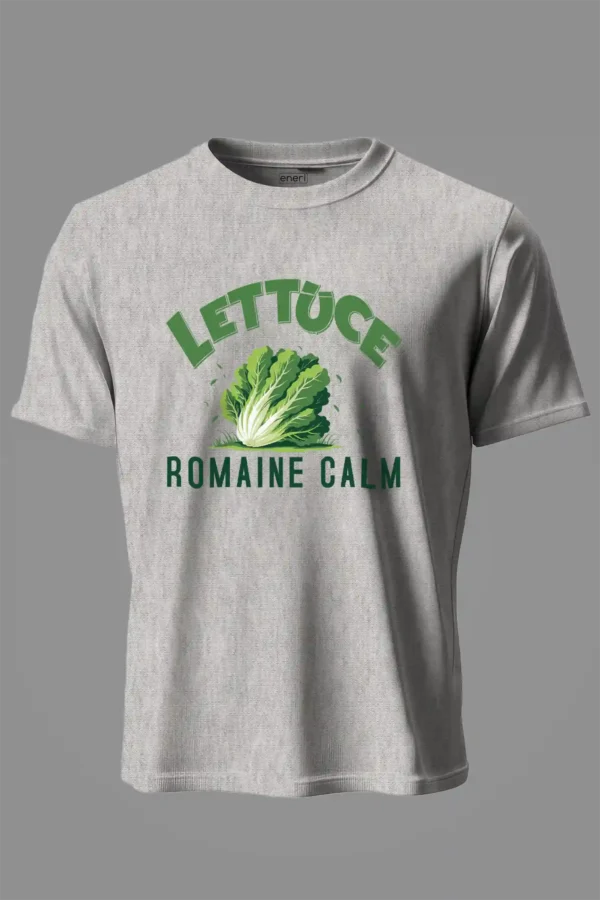 T-shirt Grey Lettuce Romaine Calm T-Shirt Unisex | 100% Pure Cotton