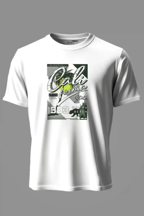 T-shirt white California Beach T-Shirt Unisex | 100% Pure Cotton