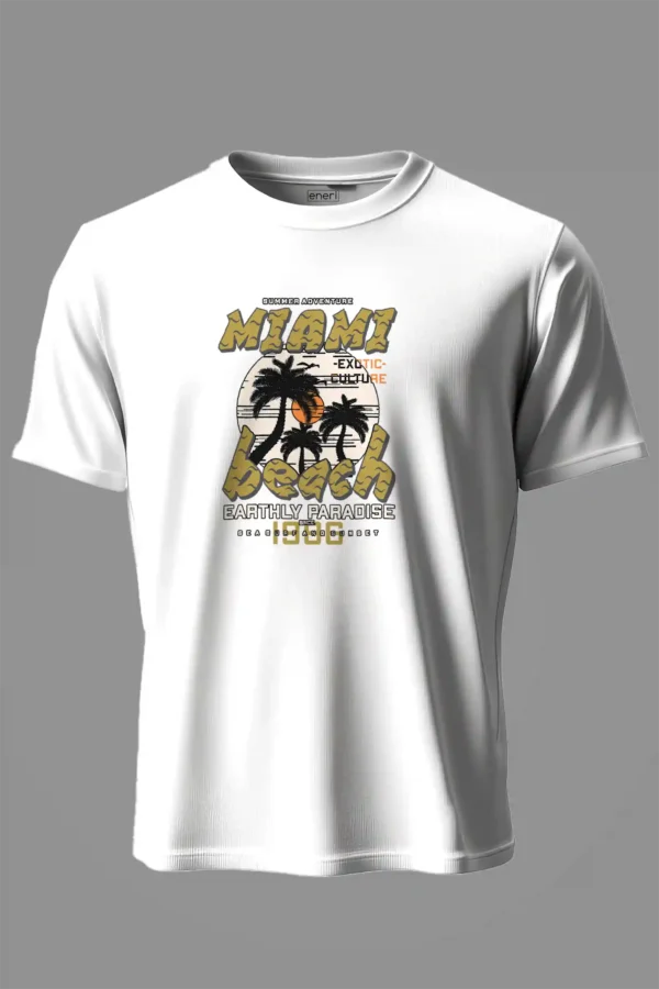 Miami Beach T-Shirt Unisex |  100% Pure Cotton