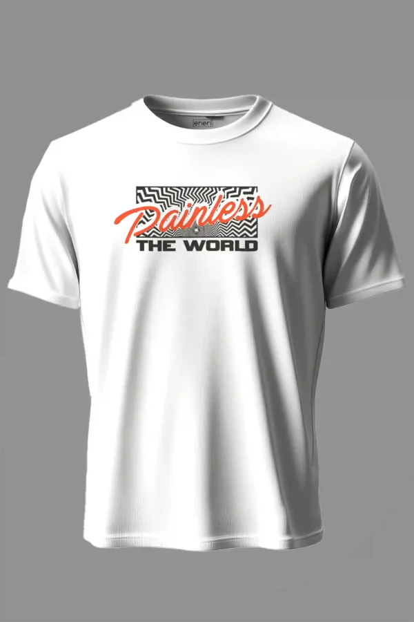 T-shirt white Painless the World T-Shirt Unisex | 100% Pure Cotton
