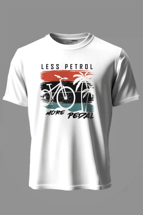 Less Petrol More Pedal T-Shirt Unisex |  100% Pure Cotton